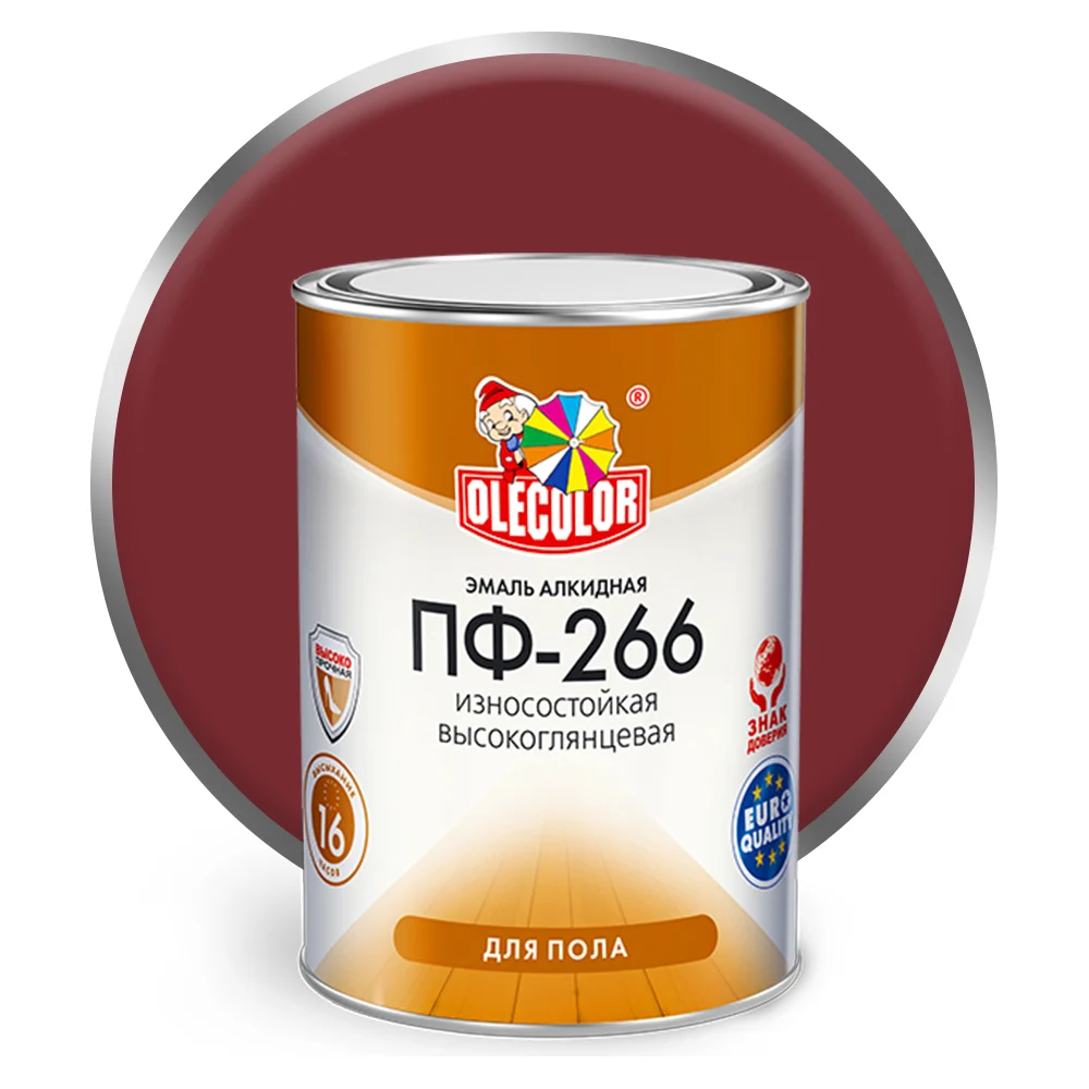 Эмаль для пола Olecolor ПФ-266 4300000274