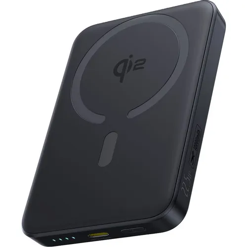 Внешний аккумулятор (Power Bank) BASEUS EnerFill FM12 Qi2, 10000мAч, черный [e0028500]