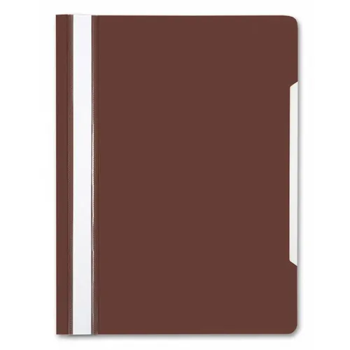 Папка-скоросшиватель Бюрократ -PS20BROWN, A4, пластик, коричневый 20 шт./кор.