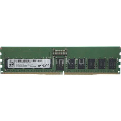 Память DDR5 Crucial MTC20F2085S1RC64BD2 32ГБ DIMM, ECC, registered, PC5-51200, CL52, 6400МГц