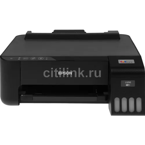 Принтер струйный Epson L1250 цветная печать, A4, с СНПЧ, черный [c11cj71405/403/402]