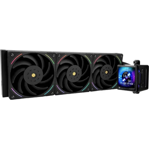Система водяного охлаждения Thermalright Elite Vision 360, LCD, 4-pin, ARGB, 120мм, черный, retail [e-vision-360-bl-argb]