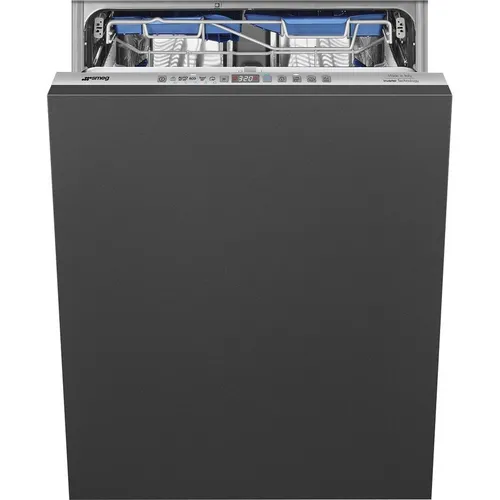Встраиваемая посудомоечная машина SMEG STL323BQLH, полноразмерная, ширина 59.8см, полновстраиваемая, загрузка 13 комплектов, черный