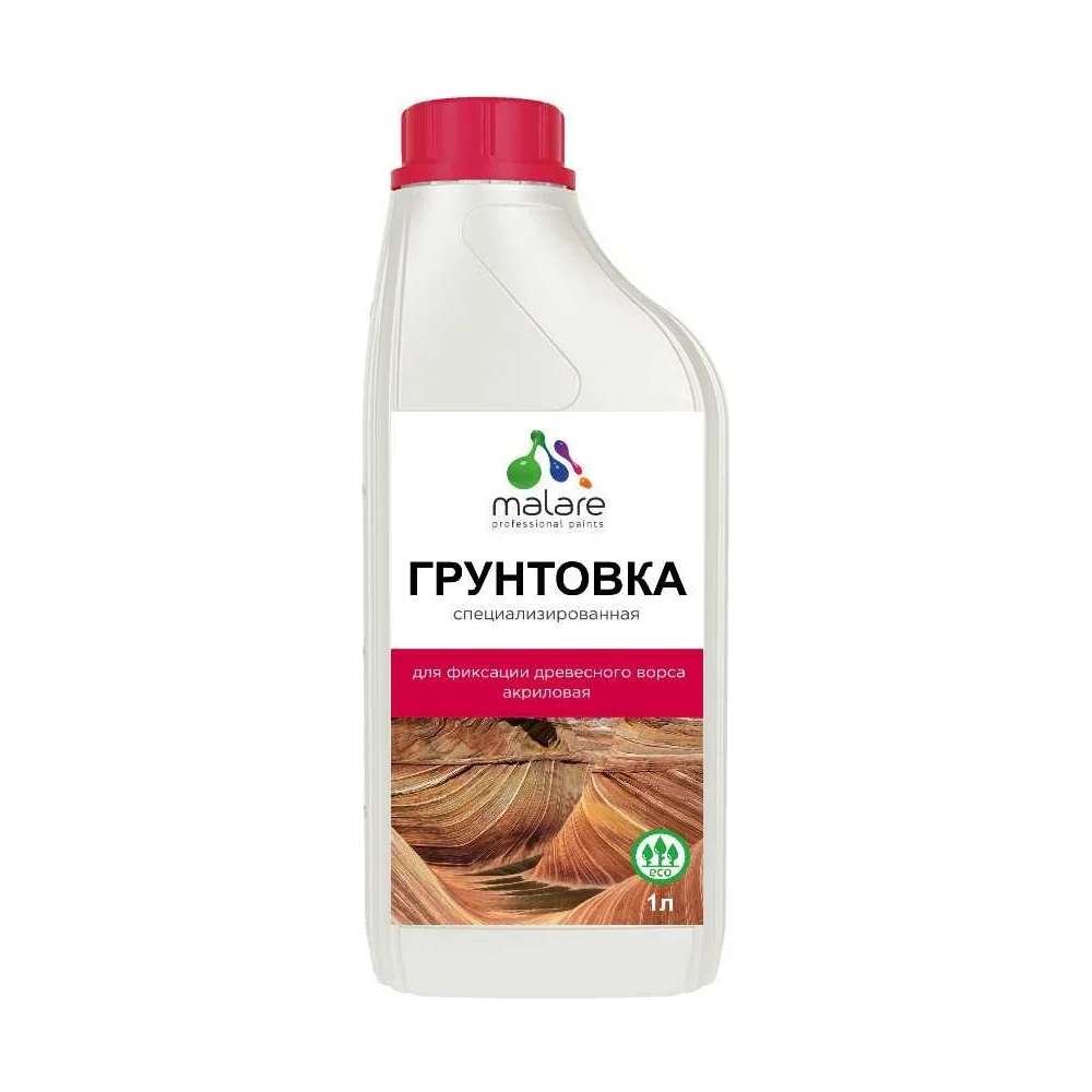 Акриловая грунтовка для фиксации древесного ворса MALARE 2036773327899