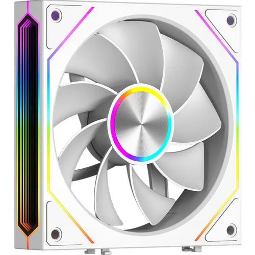 Вентилятор PCCOOLER F3 X120R Reverse, 120мм, 4-pin, 1800об/мин, 15 - 28.4 дБ, ARGB, белый, Ret [f3x12r-bkac112-gl]