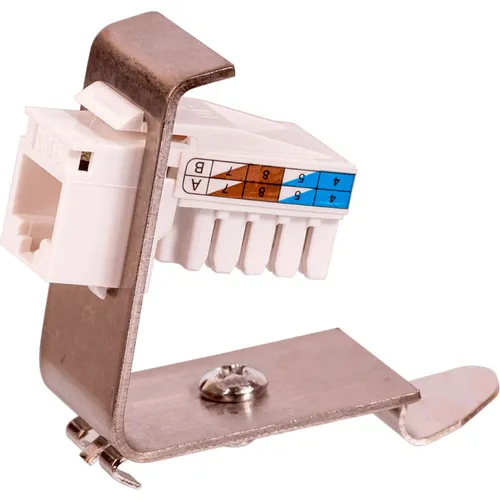 Рамка Lanmaster LAN-DRF-1OK-M наклонная 1xKeystone