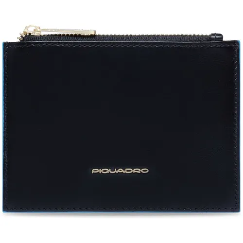 Чехол для кредитных карт Piquadro Blue Square PP6659B2R/N, кожа натуральная, черный