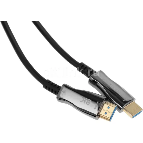 Кабель соединительный аудио-видео PREMIER 5-806 25.0, HDMI (m) - HDMI (m), ver 2.1, 25м, GOLD, черный