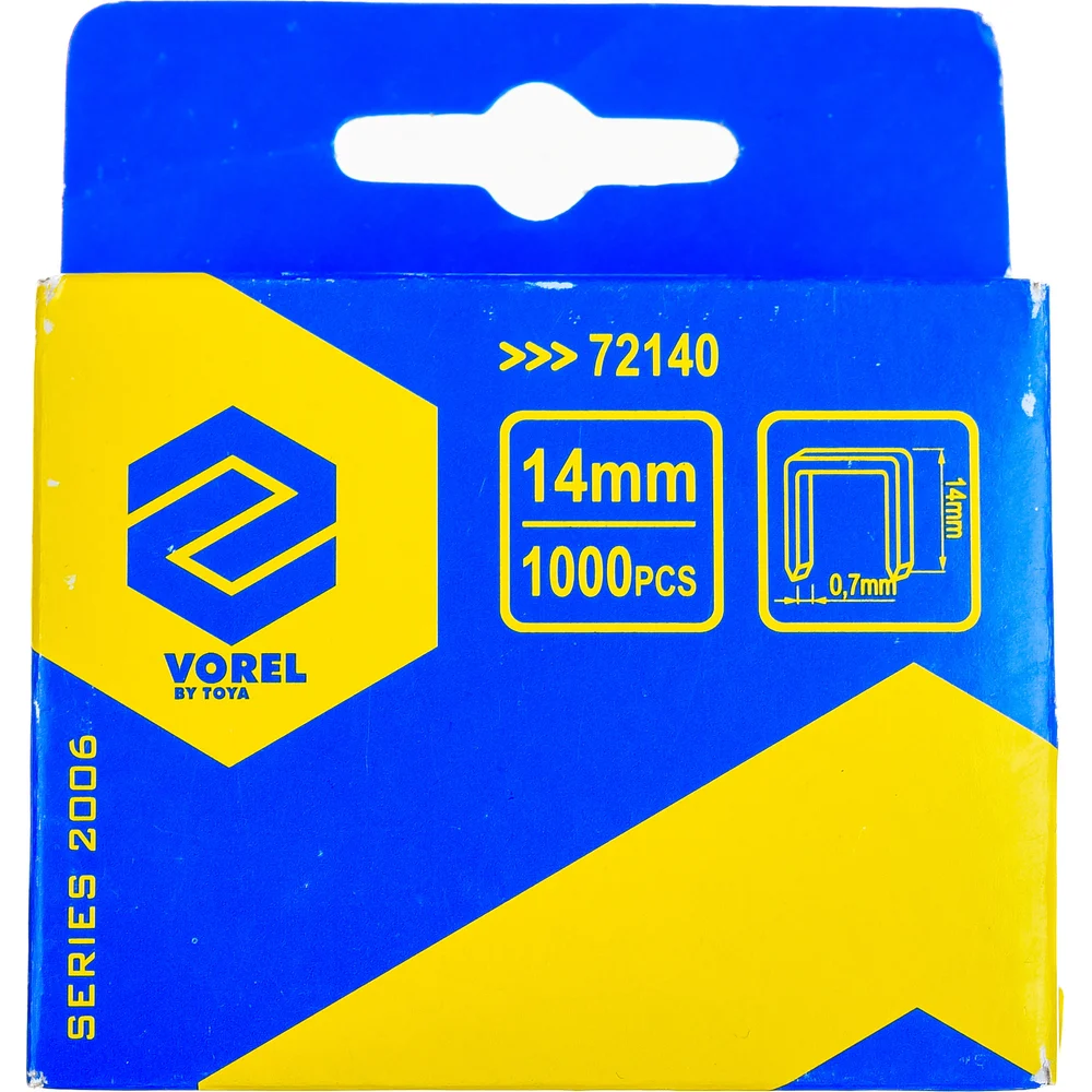 Скобы для степлера VOREL 14 мм (1000 шт.) 72140
