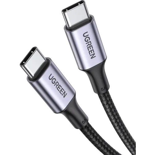Кабель UGREEN US316, USB Type-C (m) - USB Type-C (m), 0.5м, 5A, черный [20478]
