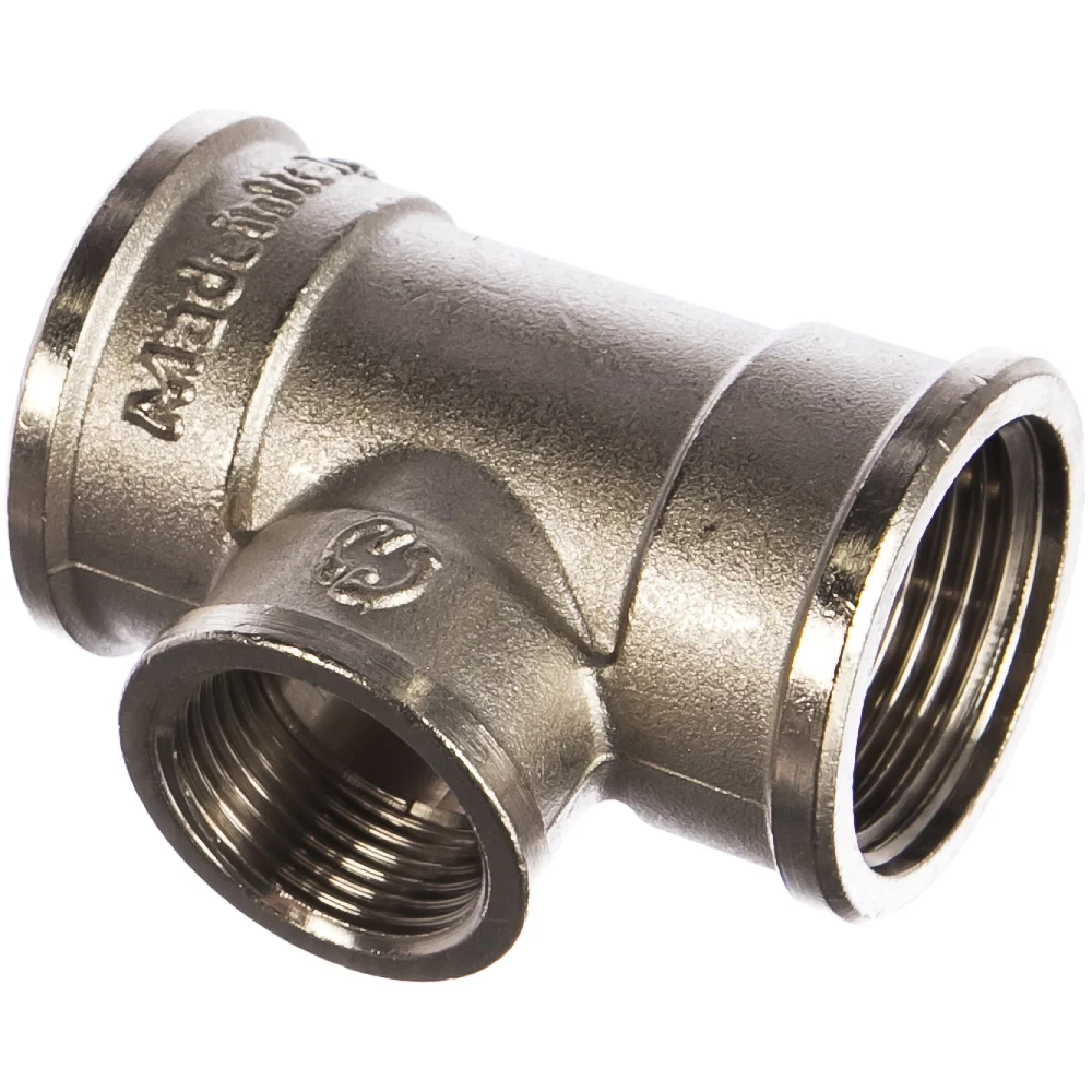 Переходной никелированный тройник STOUT RG008Q0QTEMI5J