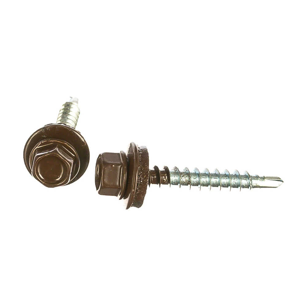 Саморез Tech-Krep 4,8х35 RAL8017 шокол. корич. 250 шт. 103181