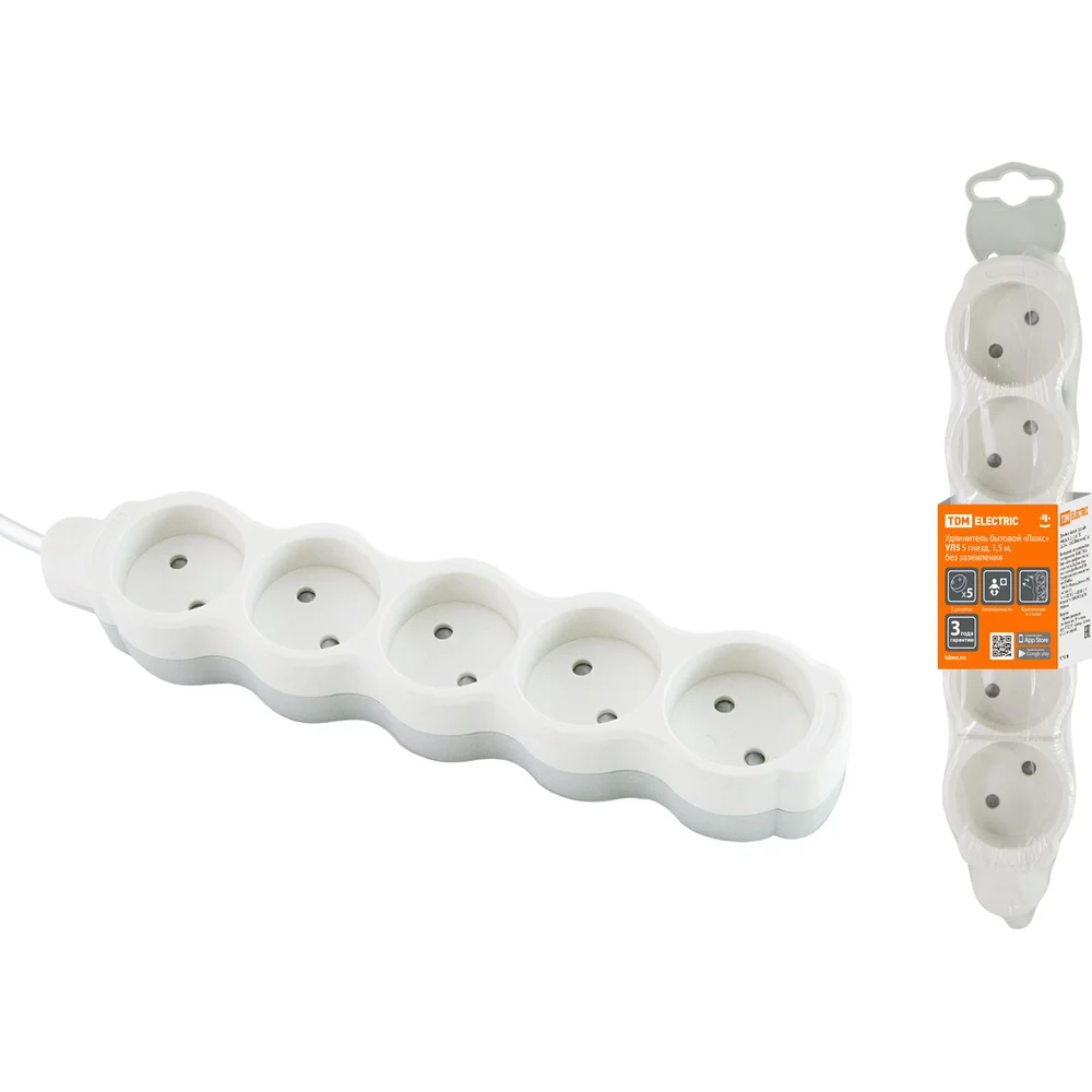 Бытовой удлинитель TDM ELECTRIC Люкс УЛ5 SQ1303-0229