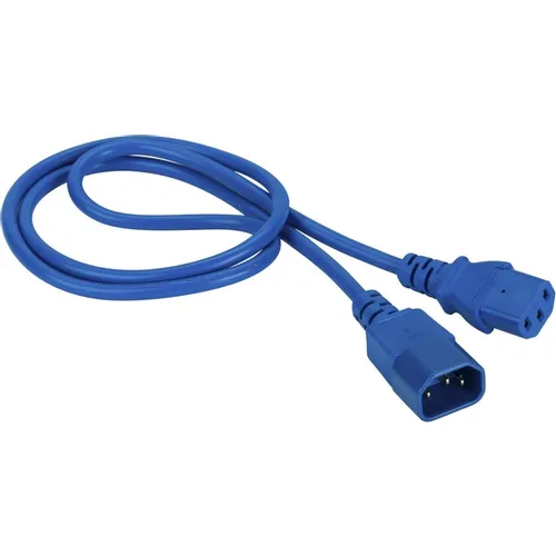 Шнур питания Lanmaster (LAN-PP13/14-3.0-BL) C13-С14 проводник.:3x0.75мм2 3м 220В 10А синий