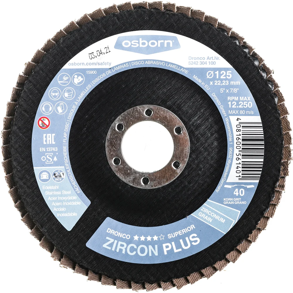 Торцевой лепестковый диск DRONCO Zircon Plus G-AZ 5242304100