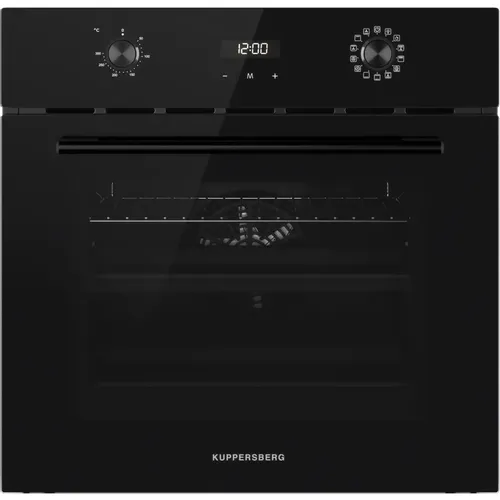 Духовой шкаф электрический KUPPERSBERG High-Tech HO 677 B, 70л, дверца с 2 стеклами, черный