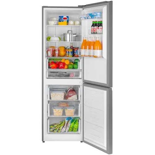Холодильник двухкамерный WEISSGAUFF WRK 185 Total NoFrost Inverter Inox Full No Frost, инверторный, нержавеющая сталь