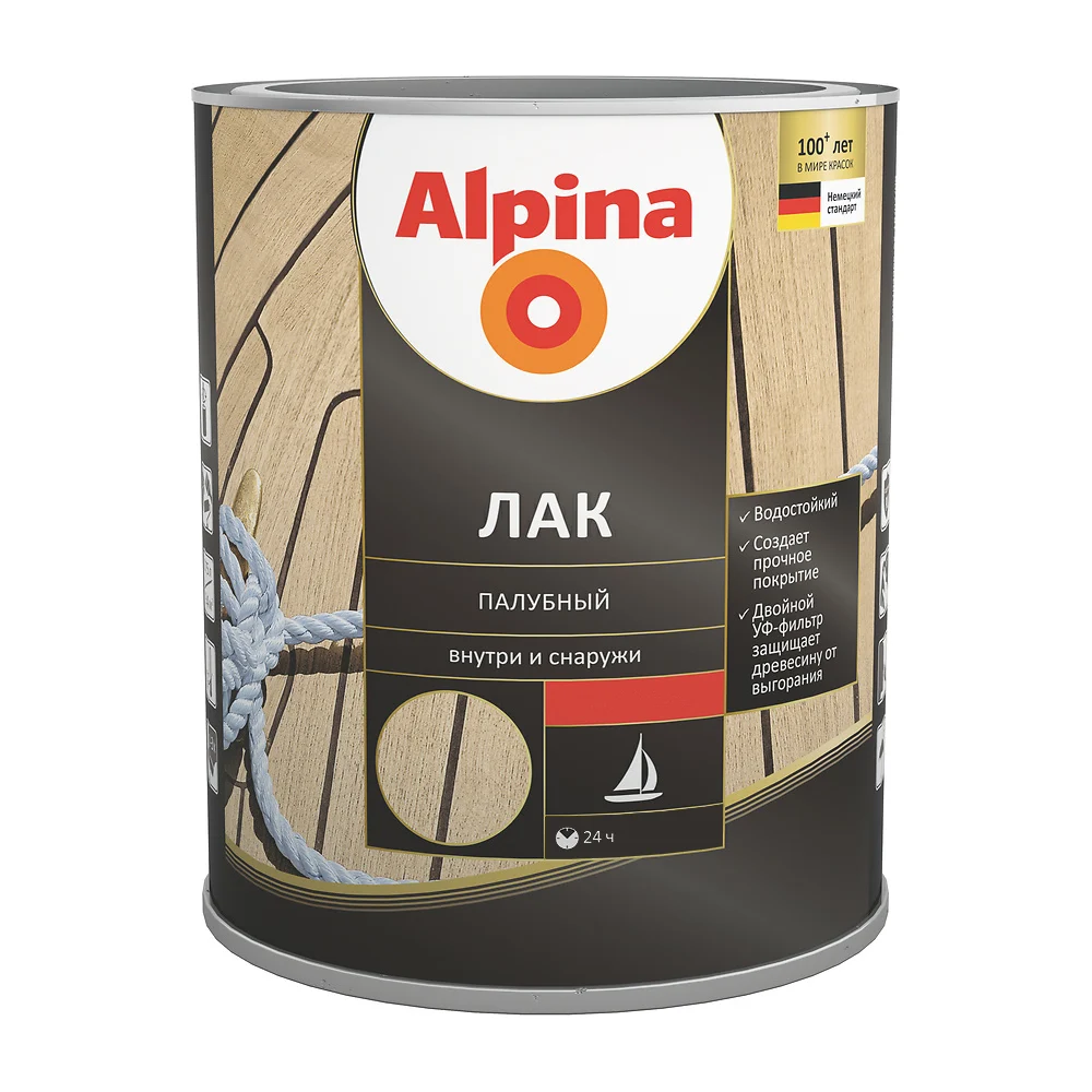 Алкидно-уретановый палубный лак ALPINA 948103981