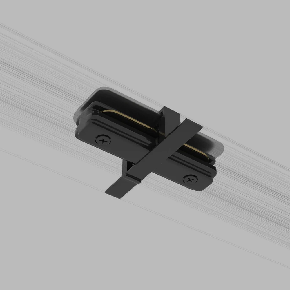 Прямой коннектор для однофазного встраиваемого шинопровода Elektrostandard TRCM-1-I-BK a049558
