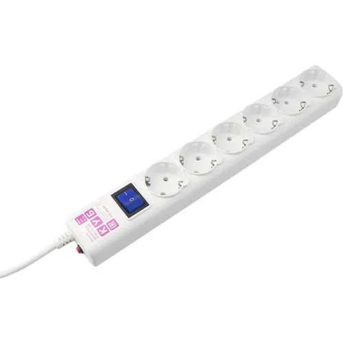 Сетевой фильтр PowerCube SPG6-16-1,9M, 1.9м, белый