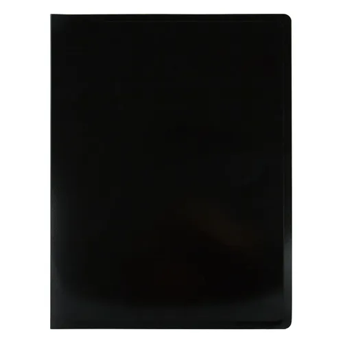 Папка Бюрократ Black&White BWBPV40BLCK, 40шт вкладышей, A4, пластик, 0.8мм, черный