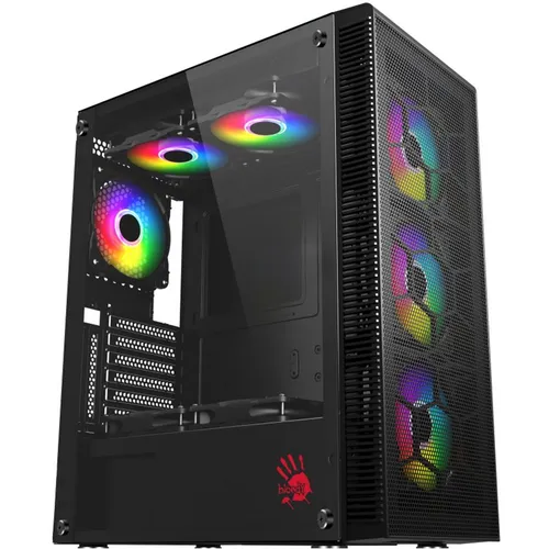 Корпус ATX BLOODY BD-CC115, Midi-Tower, без БП, черный [bd-cc115-bk]