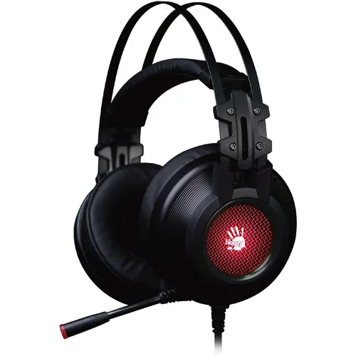 Гарнитура игровая A4TECH Bloody G525, для компьютера, мониторные, проводные, черный [g525 black]