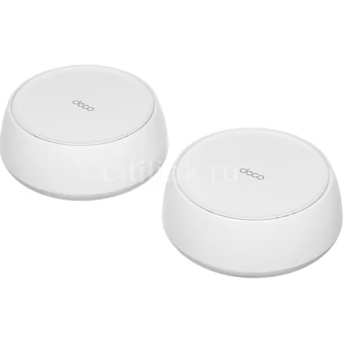 Бесшовный Mesh роутер TP-LINK Deco BE25, Wi-Fi 7, BE3600, 2.4/5ГГц, 2 WAN/LAN, белый, 2 шт. в комплекте [deco be25(2-pack)]