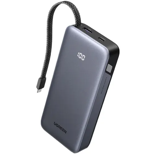 Внешний аккумулятор (Power Bank) UGREEN PB536, 20000мAч, серый [55988b]