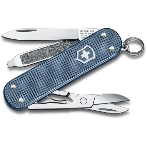 Складной нож Victorinox Classic SD Alox LE26, функций: 5, 58мм, синий, коробка подарочная [0.6221.l26]