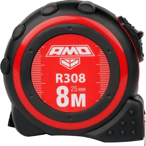 Рулетка строительная AMO R308, 8м x25мм [851520]