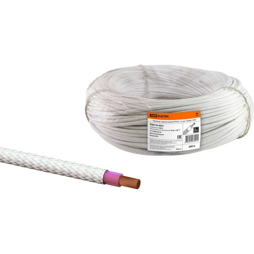 Термостойкий провод TDM ELECTRIC SQ0122-0031