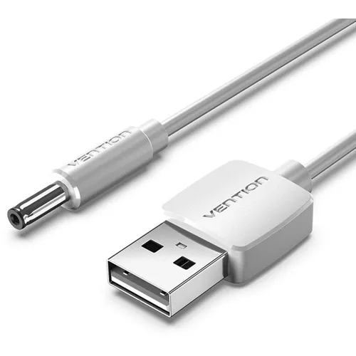Кабель VENTION CEXWG, USB A (m) (прямой) - DC-Jack 3.5 (m) (прямой), 1.5м, белый