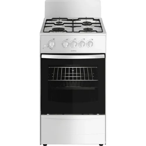 Газовая плита Darina 1A GM341 105 W, газовая духовка, без крышки, сталь, белый
