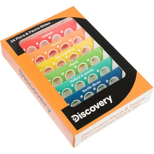 Набор микропрепаратов DISCOVERY Флора и фауна, 24 предмета [78226]