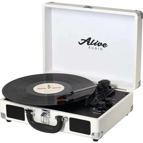 Виниловый проигрыватель ALIVE AUDIO Glam, ручной, белый [glm-01-ml]
