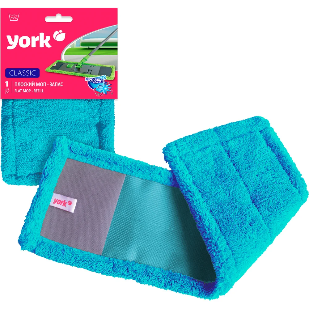 Плоская насадка-моп для швабры/держателя YORK Classic 81090 604546