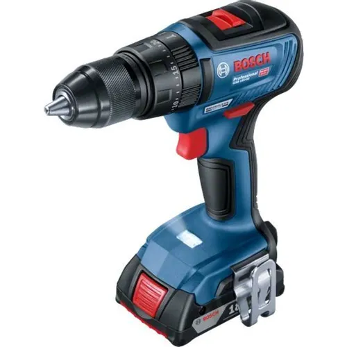 Ударная дрель-шуруповерт Bosch GSB 18V-50, 2Ач, с двумя аккумуляторами [06019h5120]