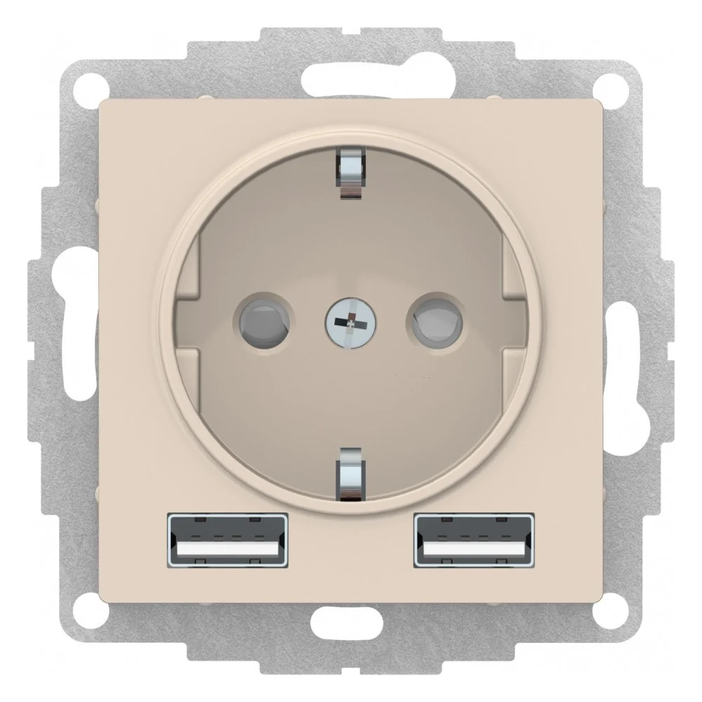 Розетка Systeme Electric AtlasDesign ATN000230