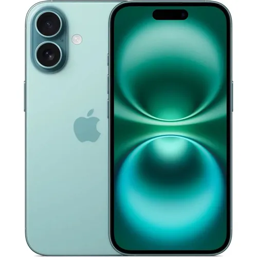 6.1" Смартфон Apple iPhone 16 128Gb, A3287, NFC, OLED, 60Гц, бирюзовый