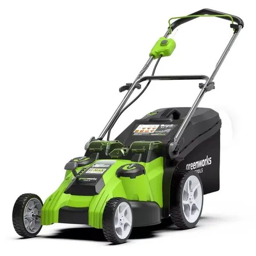 Газонокосилка аккумуляторная GREENWORKS G40LM49DB, 49см, несамоходная, без АКБ, без ЗУ [2500207]