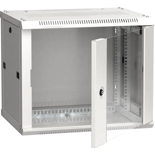 Шкаф коммутационный ITK Linea W LWR3-09U64-GF настенный, стеклянная передняя дверь, 9U, 600x500x450 мм