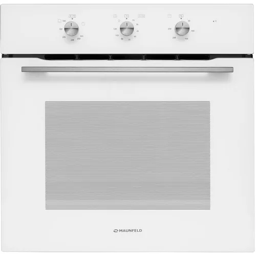 Духовой шкаф газовый MAUNFELD MOGS703W, 70л, дверца с 2 стеклами, белый