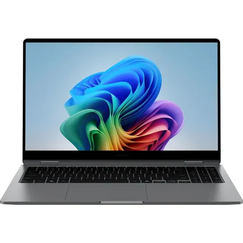 Ноутбук Samsung Galaxy Book 5 360 NP750, 15.6", 2025, трансформер, AMOLED, Intel Core Ultra 7 256V 2.2ГГц, 8-ядерный, 16ГБ LPDDR5x, 1ТБ SSD, Intel Arc 140V, Windows 11 Home, серый [np750qha-lg3in]