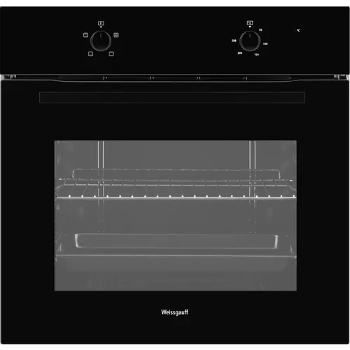 Духовой шкаф электрический WEISSGAUFF EOM 108 PDB, 65л, дверца с 2 стеклами, черный