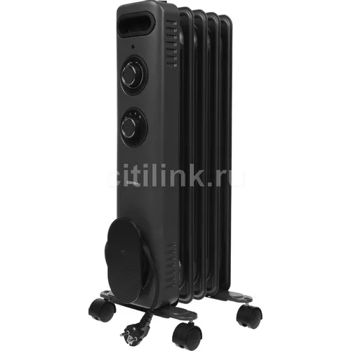 Масляный радиатор CENTEK CT-6232-5, 1000Вт, 5 секций, 3 режима, серый [ct-6232-5 gray]