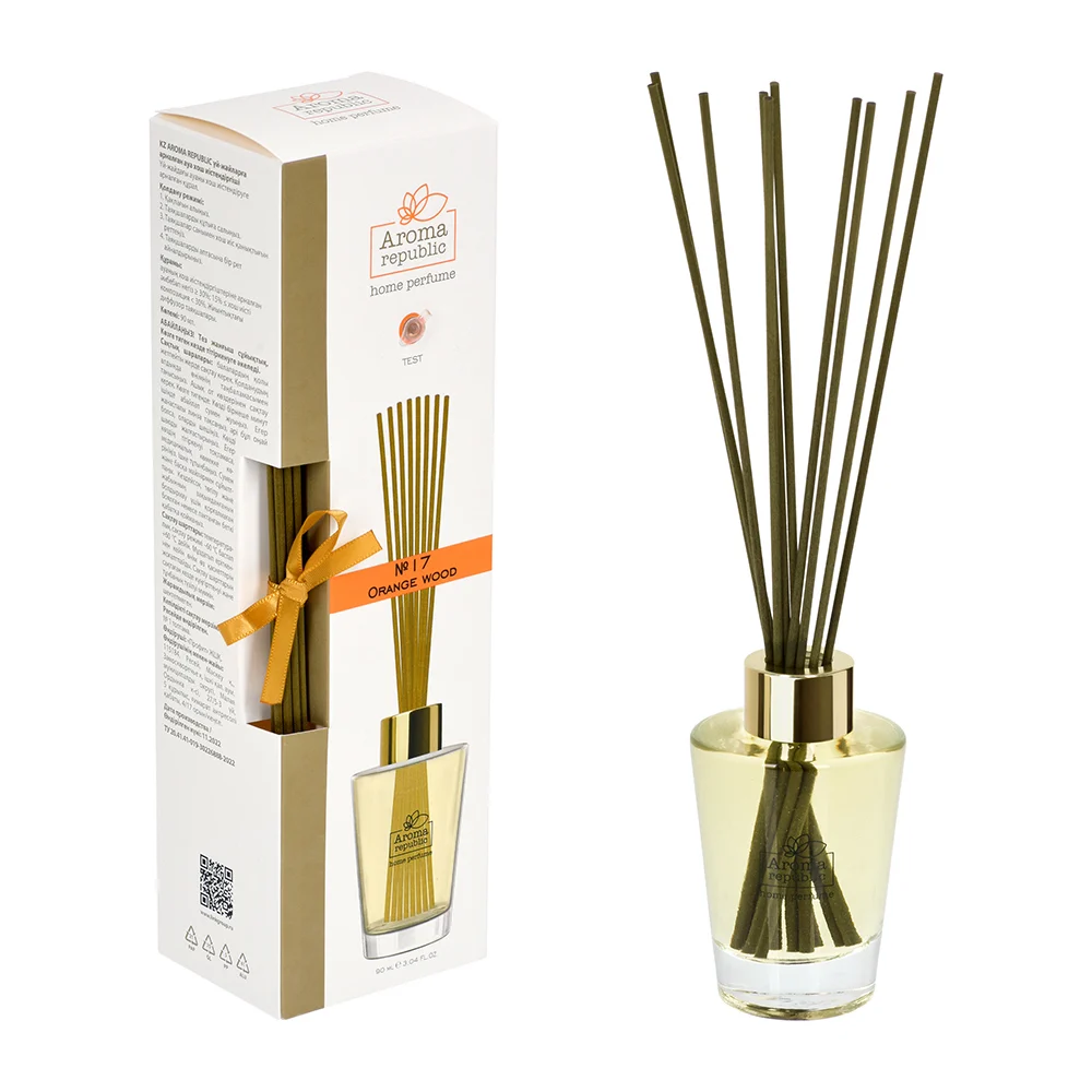 Ароматический диффузор Aroma republic №17 Orange wood в стеклянном флаконе
