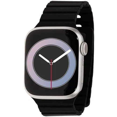 Ремешок ZIBELINO APL-38-L-MC-BLK для Apple Watch, черный [zbs-apl-38-l-mc-blk]