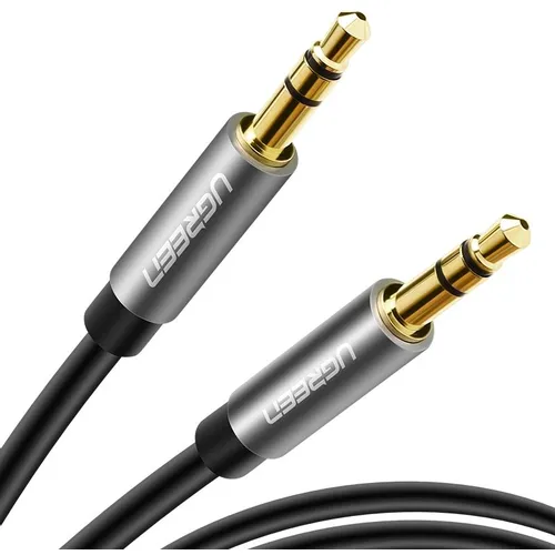 Кабель аудио UGREEN AV119, Jack 3.5 (m) - Jack 3.5 (m), 3м, GOLD, черный [10736]