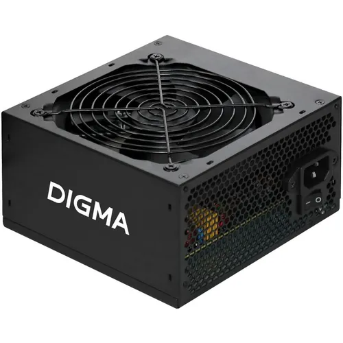 Блок питания Digma DPSU-600W-WH, 600Вт, 80 PLUS WHITE, 120мм, черный, retail